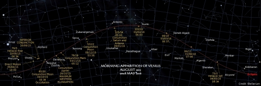 Venus Morning Apparition 2015-16